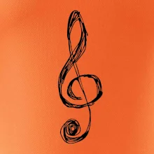 Husľový kľúč kreslený Husľový kľúč kreslený