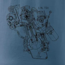 Motor Škoda/ VW 1.9L  TDI z boku