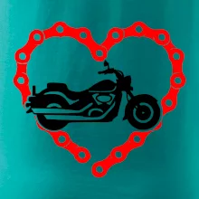 Moto srdce reťaz - chopper