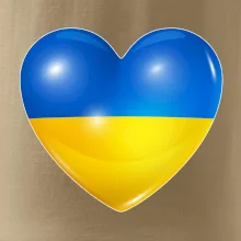 Ukrajina srdce vlajka
