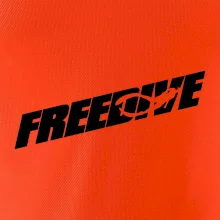 Freedive - nápis s potápačom