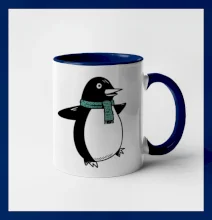 Tučniak so zeleným šálom