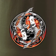 Yin & Yang Koi kapor - oranžový
