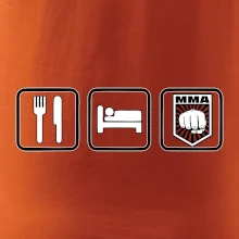 Eat sleep MMA v řádku