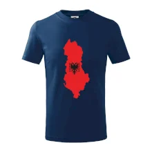 Albánsko mapa a znak