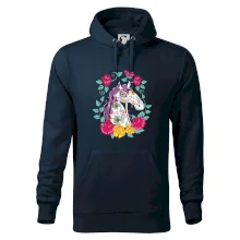 Kôň farebný s kvetinami