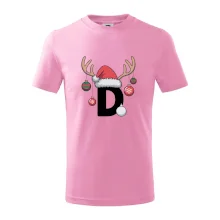 Vianočné rodinné tričká - písmeno a čiapka