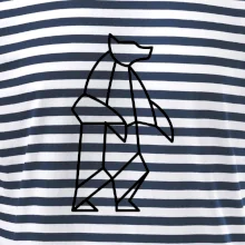 Geometria ľadový medveď stojaci