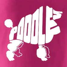 Pudel - nápis v tele Pudel - nápis v tele