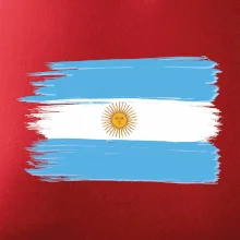 Argentína vlajka kreslená štetkou