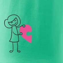 Párové tričká puzzle postavička