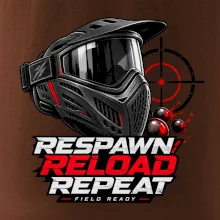 Paintballová maska – Respawn, Reload, Repeat