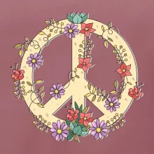 Peace symbol pieskový