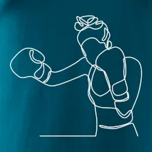 Žena boxerka jedným ťahom Žena boxerka jedným ťahom