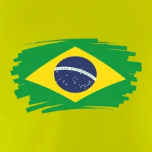 Brazília vlajka štetkou