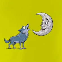 Parové tričko - Vlk a mesiac