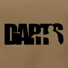 Darts - nápis so šípkarom