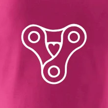 Cyklo srdce reťaz trojuholník