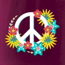 Peace symbol abstraktný