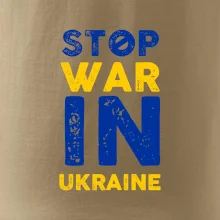 Farebný nápis Stop war in ukraine
