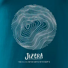 Jizera - vrstevnice v kruhu