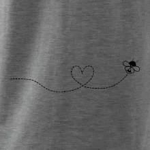 Dráha letu včely - srdce