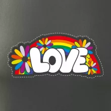 Love s dúhou v pozadí