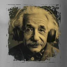 Albert Einstein so slúchadlami