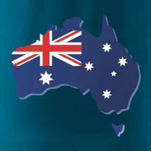 Austrália - vlajka mapa