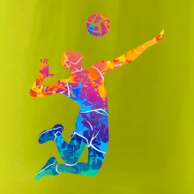 Volejbalista splash s loptou