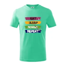 Eat sleep rowing repeat farebné