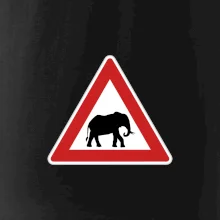 Dopravná značka - Pozor slon