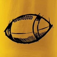 Americký futbal lopta skica