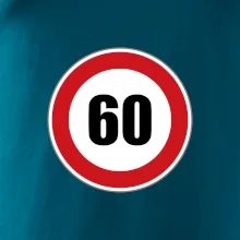 Dopravná značka - obmedzenie rýchlosti 60