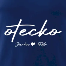 Otecko - tričko s menami deti Otecko - tričko s menami deti