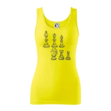 Šachové figúrky kreslené