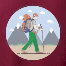 Farebný párový motív na hory