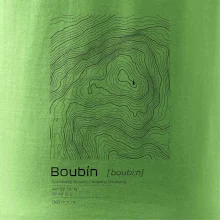 Boubín - vrstevnice v obdĺžniku