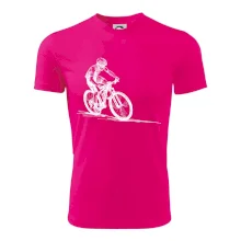 MTB kreslený cyklista