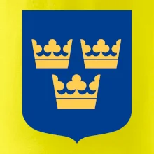 Švédsky znak tri korunky na prsník