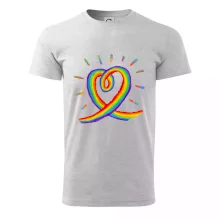 Srdce pride dúha kreslená