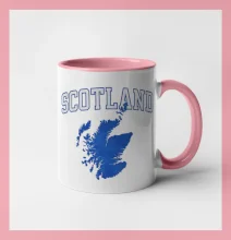 Scotland nápis s mapou