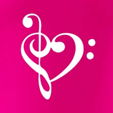 Husľový kľúč srdce Husľový kľúč srdce