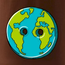 Planéta krajiny gombík (Pecka design)