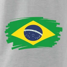 Brazília vlajka štetkou