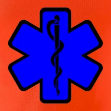 Rescue - Hviezda na prsníku + nápis na chrbte Rescue - Hviezda na prsníku + nápis na chrbte