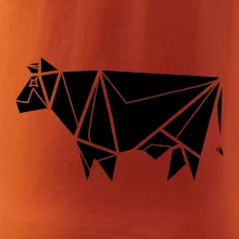 Origami krava z boku