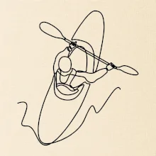 Kajak zhora jedným ťahom Kajak zhora jedným ťahom