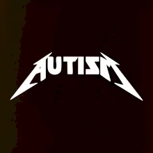 Autism rock nápis