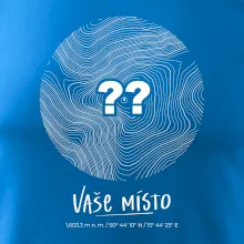 Vaše miesto - vrstevnice v kruhu